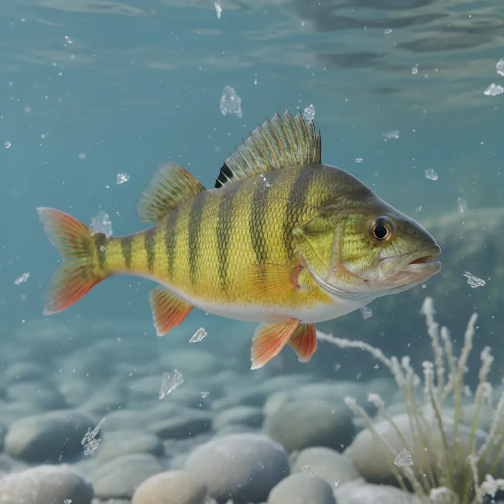Yellow Perch 3D Render