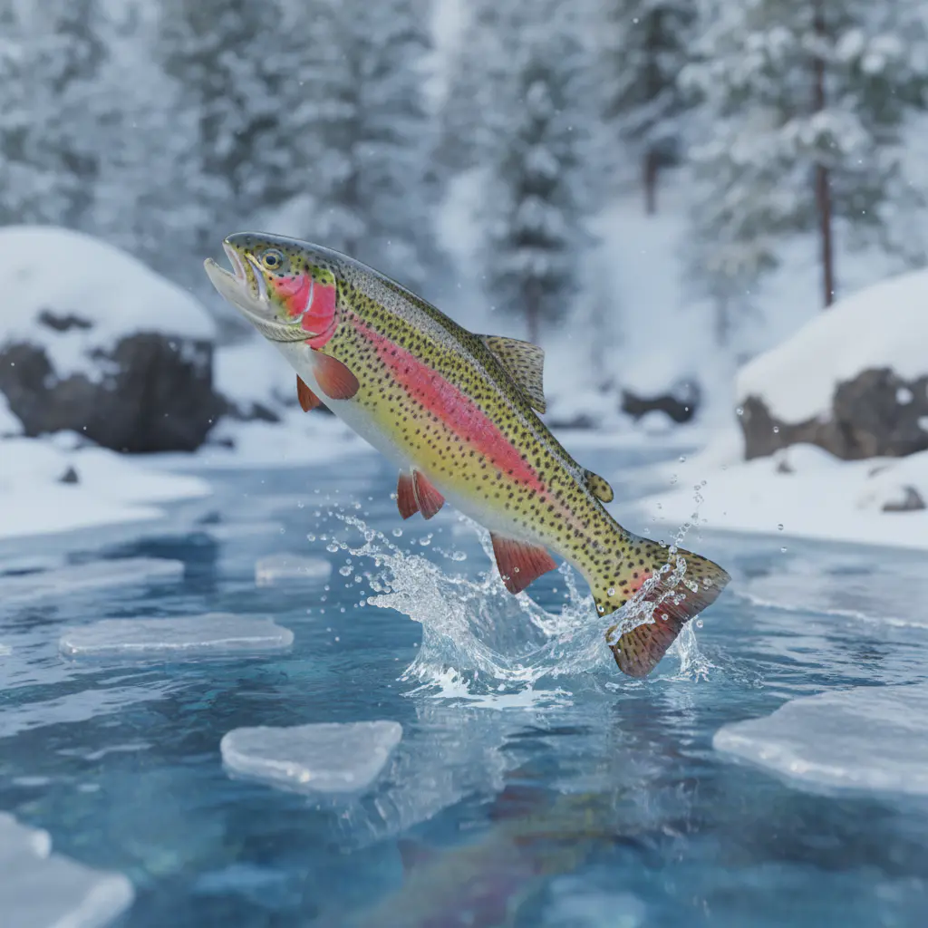 Rainbow Trout 3D Render